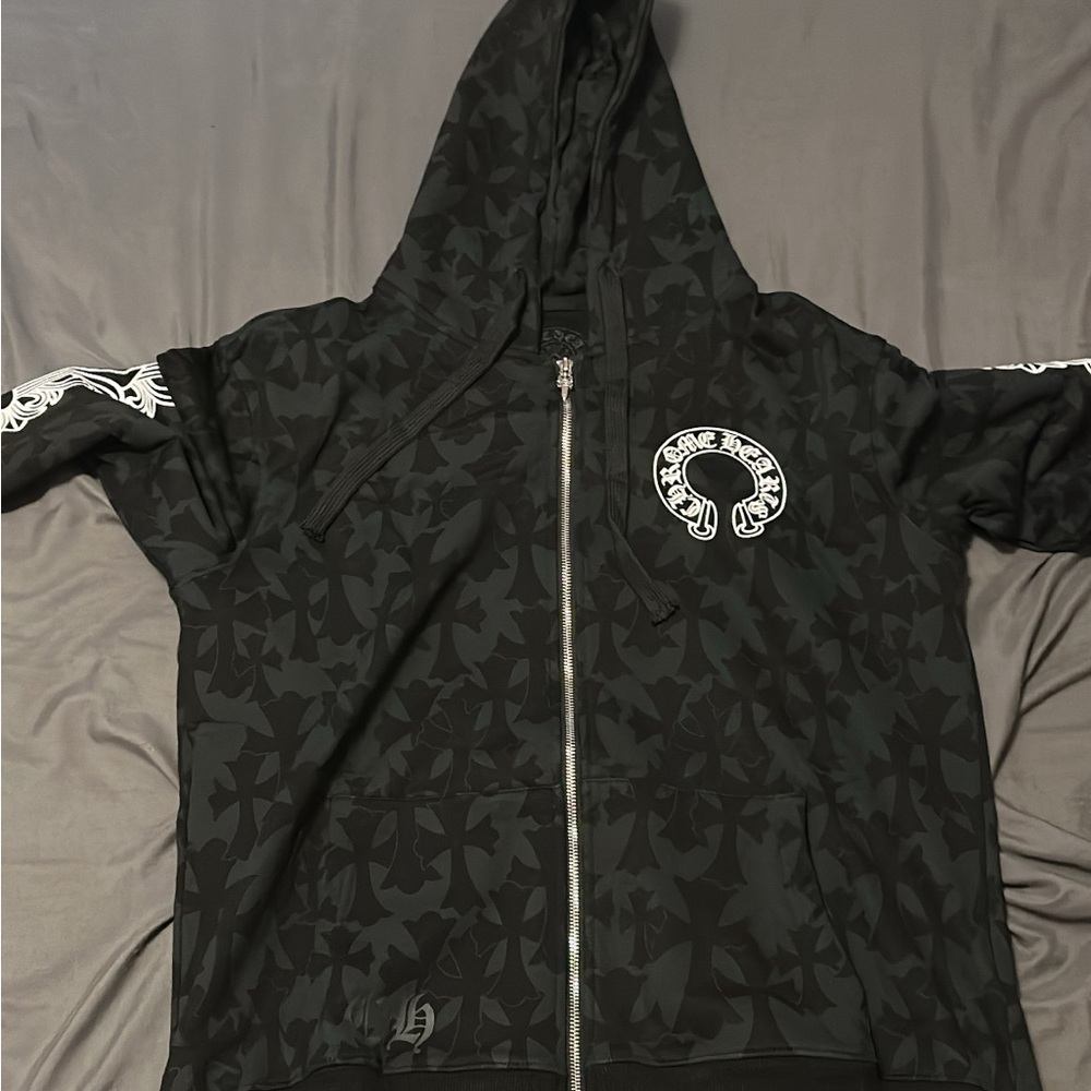 Chrome Hearts Black Graphic Hoodie